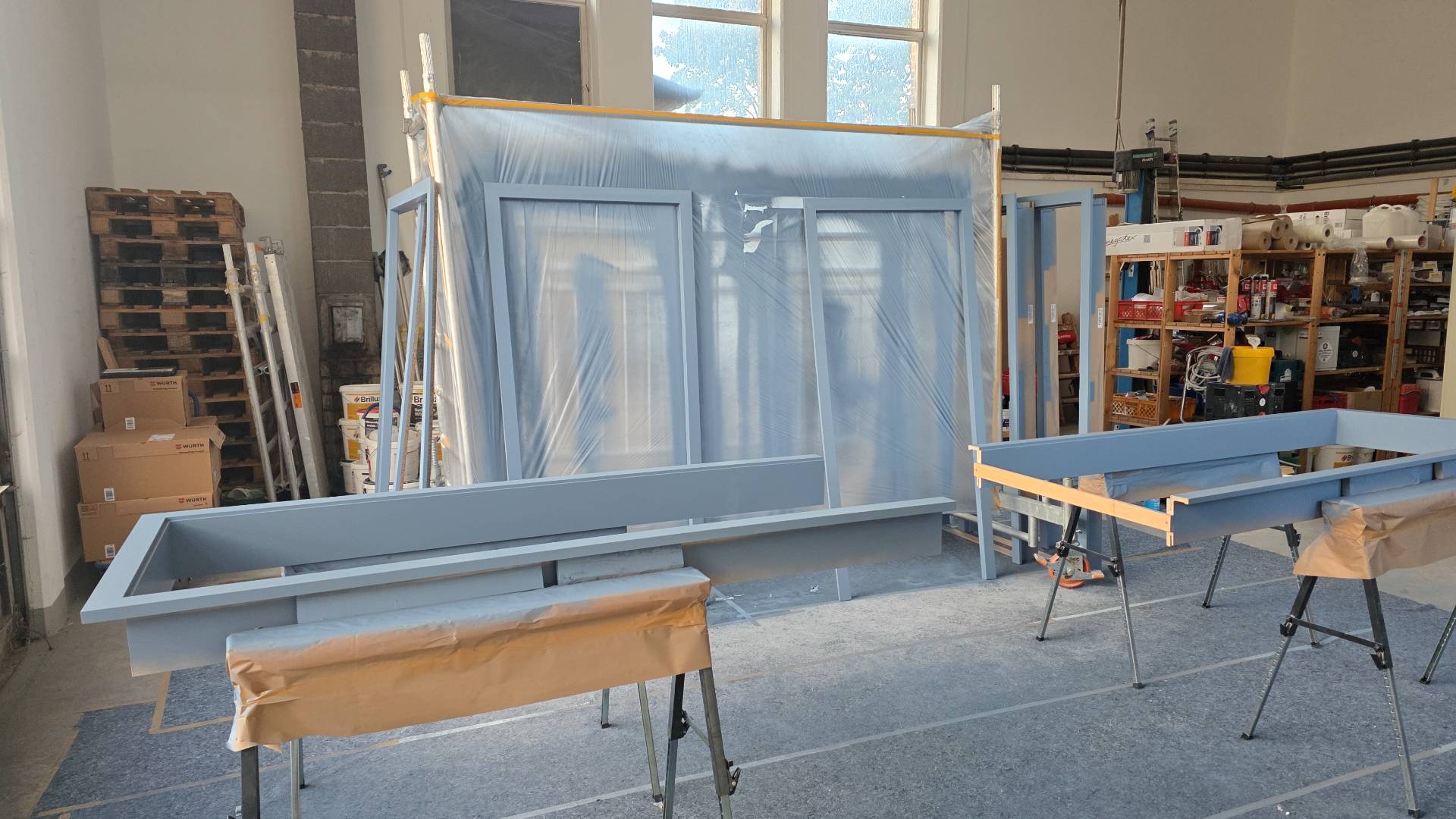 Lackier- und Beschichtungsarbeiten an Bauteilen